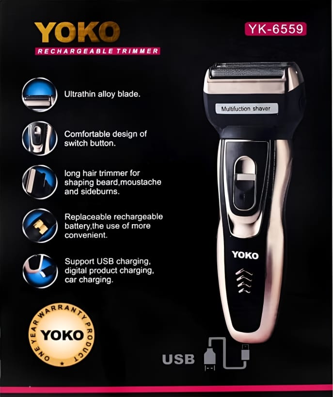 ماكينة حلاقة رجالي متعددة الاستخدام YOKO 3 in1 6559