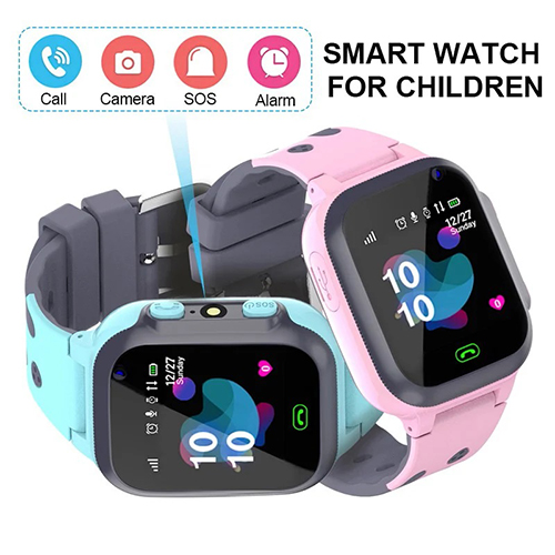 ساعة التتبع الذكية للأطفال مزودة بتقنية تتبع الموقع مع كاميرا فائقة الجودة و تنبيه SOS للأولاد والبنات وردي