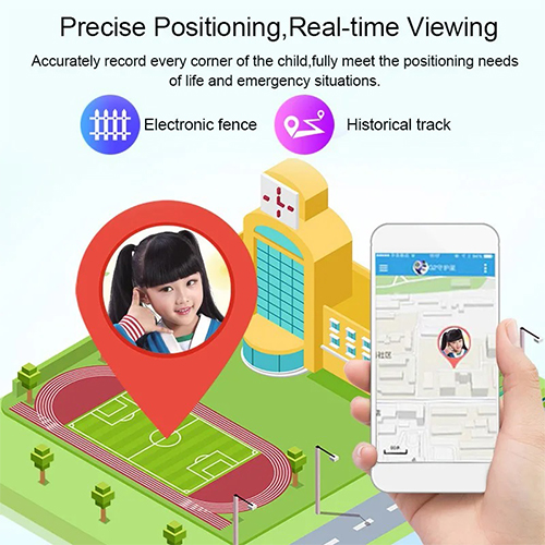 ساعة التتبع الذكية للأطفال مزودة بتقنية تتبع الموقع مع كاميرا فائقة الجودة و تنبيه SOS للأولاد والبنات وردي