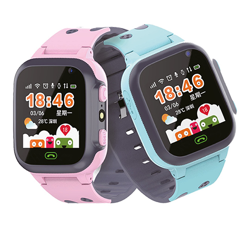 ساعة التتبع الذكية للأطفال مزودة بتقنية تتبع الموقع مع كاميرا فائقة الجودة و تنبيه SOS للأولاد والبنات وردي